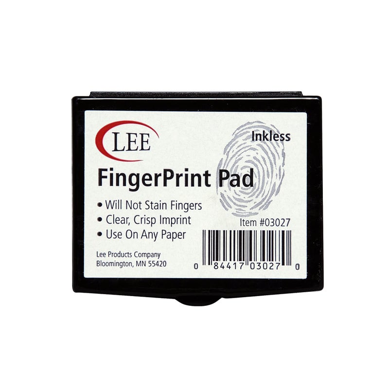 LeeÂ® Fingerprint Ink Pad, Black - Image 1